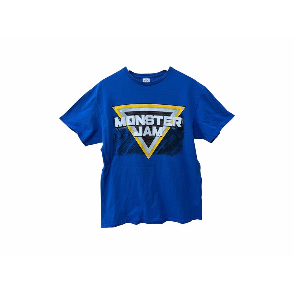 Monster Jam Blue Graphic T Shirt Large Delta Pro Weight